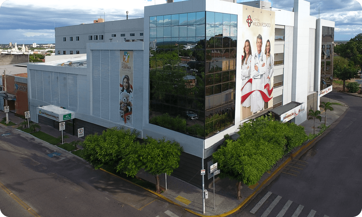 Fachada do Hospital Wilson Rosado em Mossoró